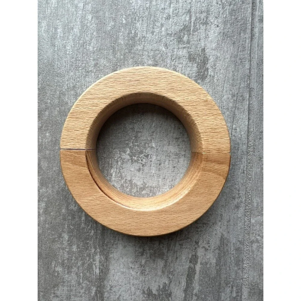 Curtain Tieback Magnetic Clip Decorative Wood Boho Scandinavian Nordic Simple ..